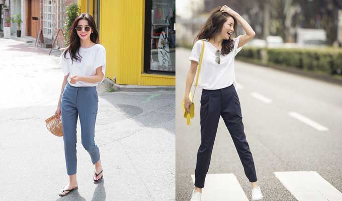 perpaduan warna putih dan biru
